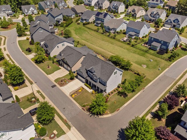 aerial perspective of suburban area