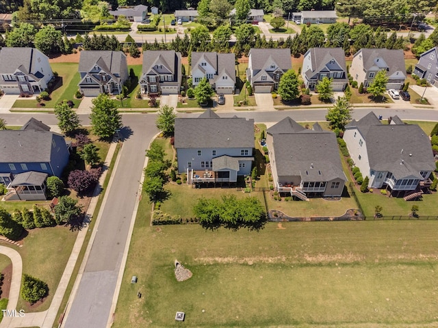 aerial perspective of suburban area