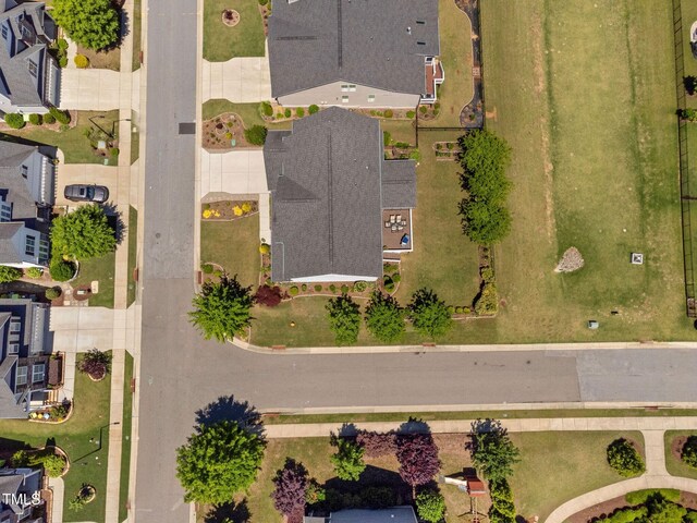 aerial view of residential area