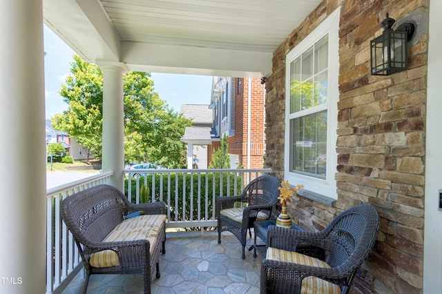 1141 Brookhill Way, Cary, NC 27519 - balcony featuring a porch