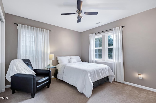 1141 Brookhill Way, Cary, NC 27519 - bedroom featuring carpet, baseboards, and a ceiling fan