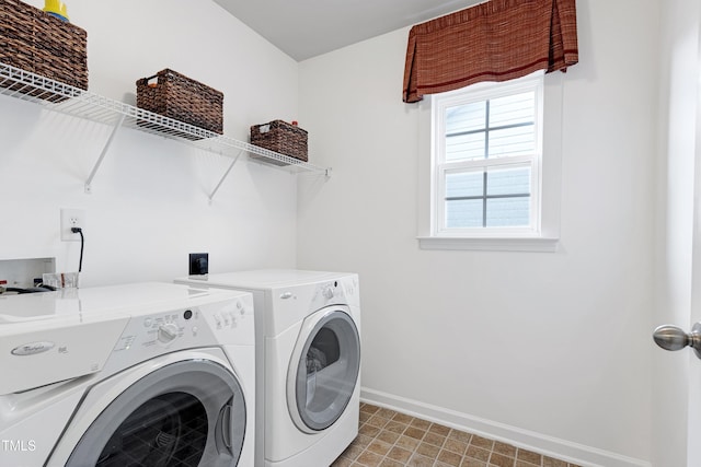 1141 Brookhill Way, Cary, NC 27519 - laundry room with washer and dryer and baseboards