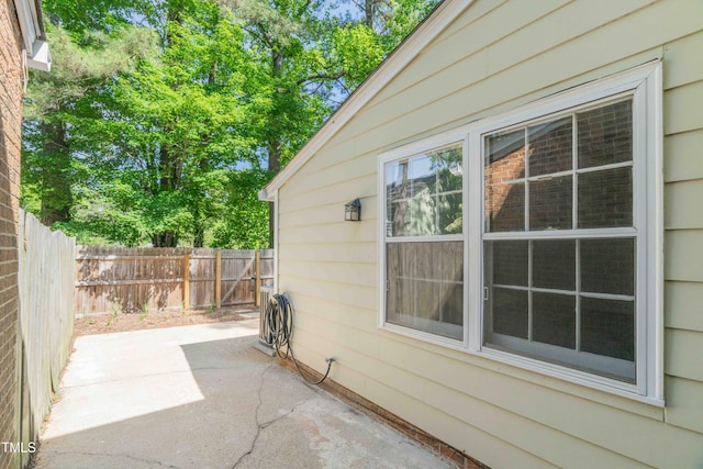 view of patio with fence