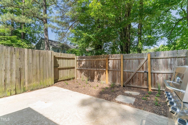 view of patio / terrace featuring a fenced backyard