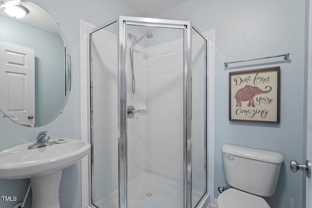 11925 Field Towne Ln, Raleigh, NC 27614 - bathroom featuring a shower stall and toilet