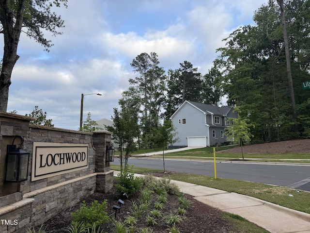 509 Olive Branch Rd, Durham, NC 27703 - community sign featuring an attached garage