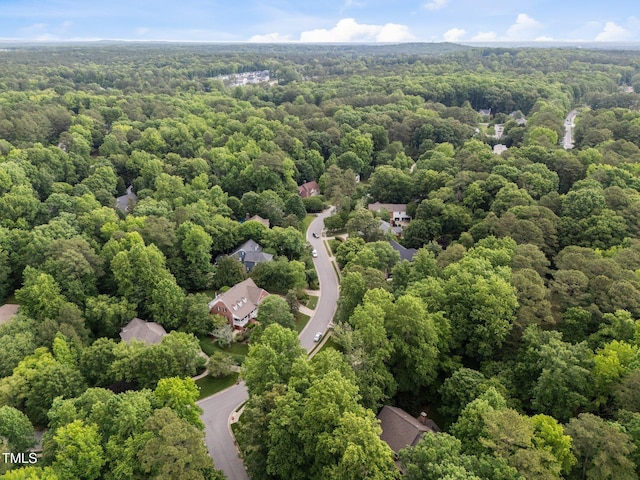 drone / aerial view of a forest