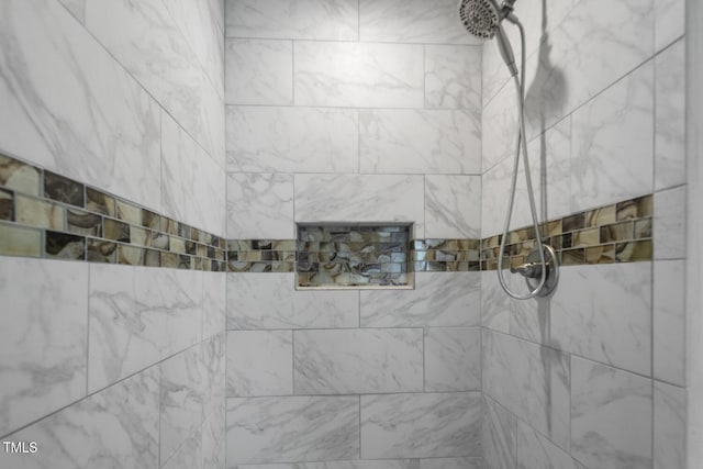 bathroom view of a tile shower