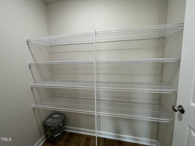 view of storage area