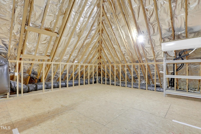 view of attic