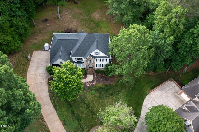 view from above of property
