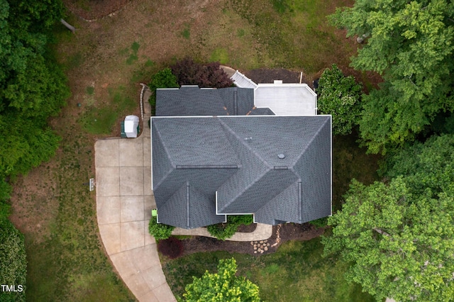 view from above of property
