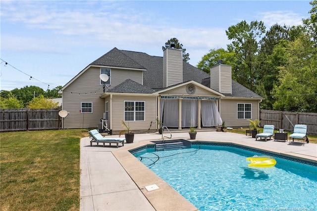 view of pool with a patio