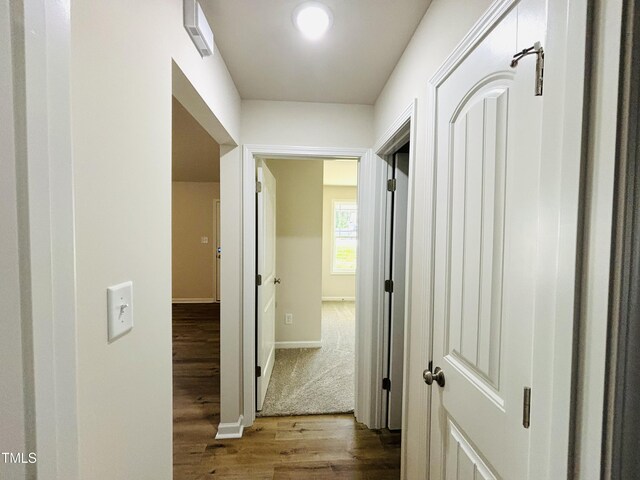 121 Earnest Way, Kenly, NC 27542 - hall with wood finished floors and baseboards