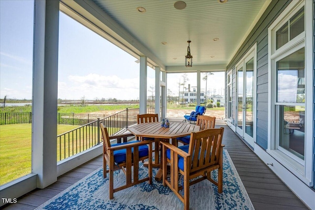 76 Soundside Dr, Oriental, NC 28571 - sunroom / solarium with wood finished floors