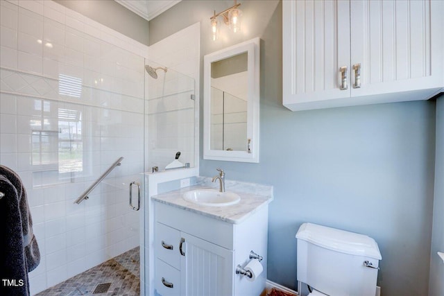 76 Soundside Dr, Oriental, NC 28571 - full bath with toilet, vanity, and a shower stall