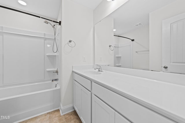 149 E Porthaven Way, Clayton, NC 27527 - full bath with baseboards,  shower combination, vanity, and visible vents