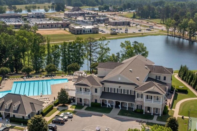 149 E Porthaven Way, Clayton, NC 27527 - bird's eye view with a water view