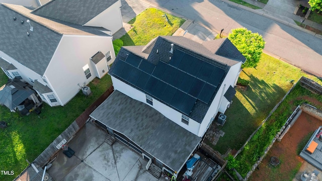 view from above of property
