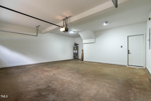 1412 Sagamore Dr, Louisburg, NC 27549 - garage featuring water heater and a garage door opener