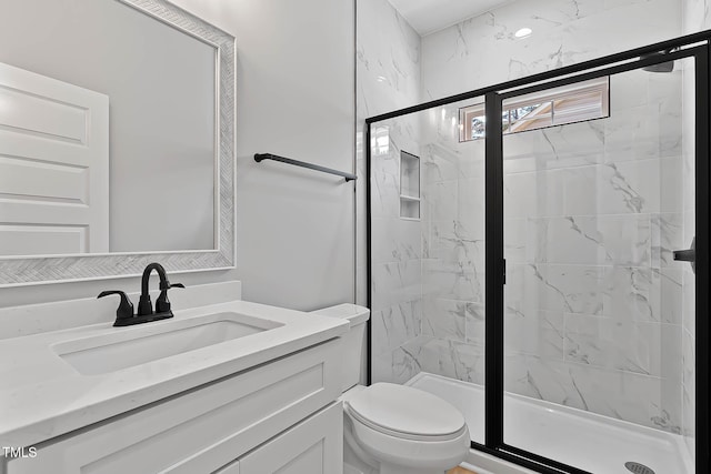 1412 Sagamore Dr, Louisburg, NC 27549 - bathroom with a marble finish shower and vanity