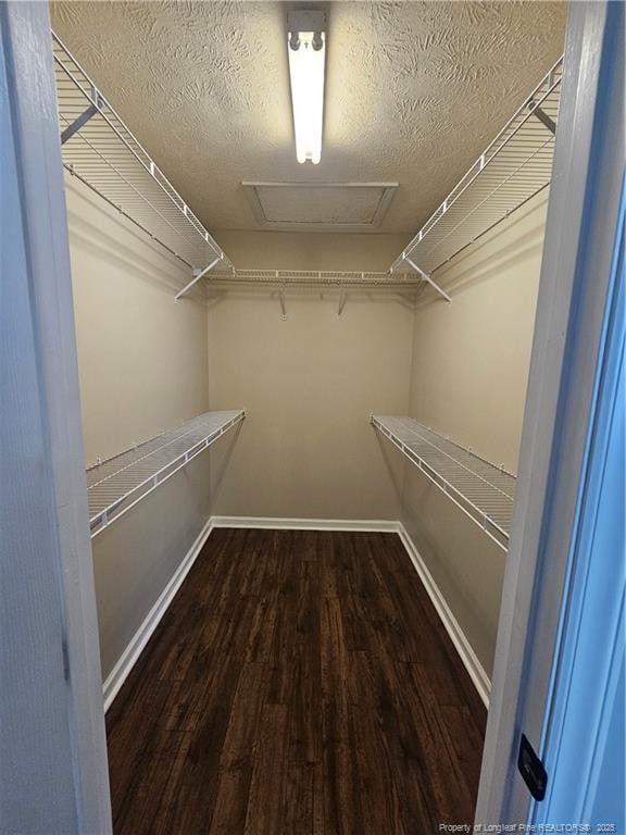 5472 Robmont Dr, Fayetteville, NC 28306 - walk in closet with attic access and wood finished floors