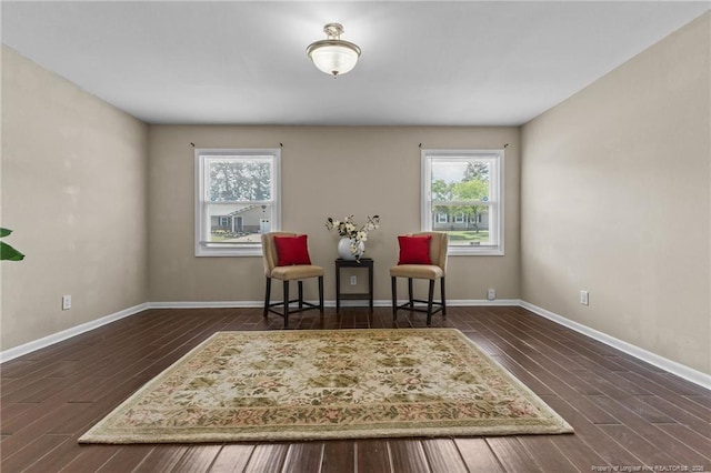 6750 Weeping Water Run, Fayetteville, NC 28314 - sitting room with a wealth of natural light, baseboards, and wood finished floors