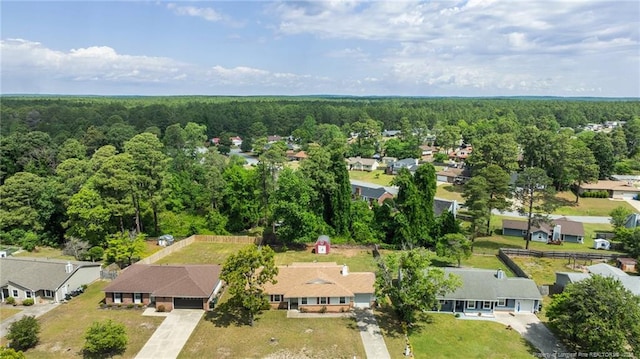 6750 Weeping Water Run, Fayetteville, NC 28314 - drone / aerial view featuring a view of trees and a residential view