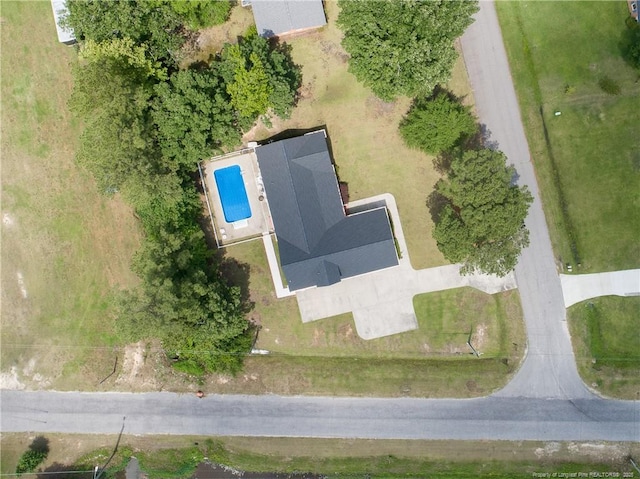 5201 Flynn Dr, Lumberton, NC 28360 - aerial overview of property's location featuring a pool area