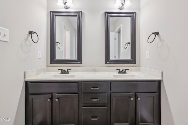 265 Wind Swept St, Raeford, NC 28376 - bathroom featuring double vanity