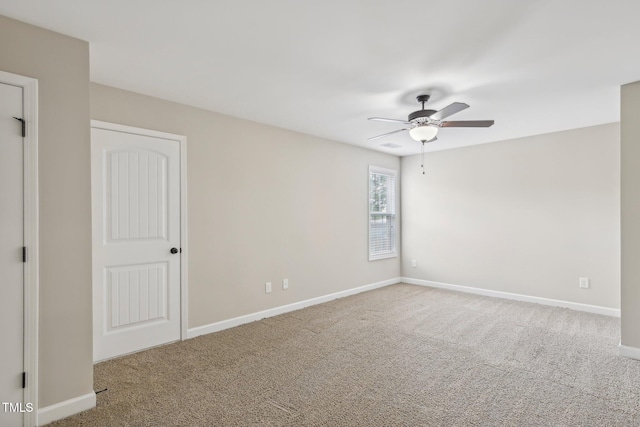 265 Wind Swept St, Raeford, NC 28376 - unfurnished room featuring a ceiling fan, carpet floors, and baseboards