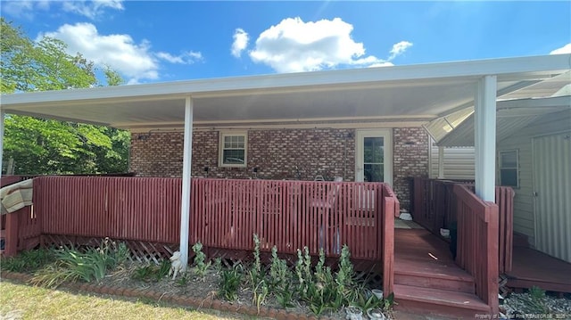 3412 Seven Mountain Dr, Fayetteville, NC 28306 - view of wooden terrace