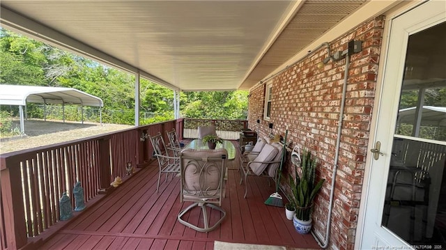 3412 Seven Mountain Dr, Fayetteville, NC 28306 - view of wooden terrace