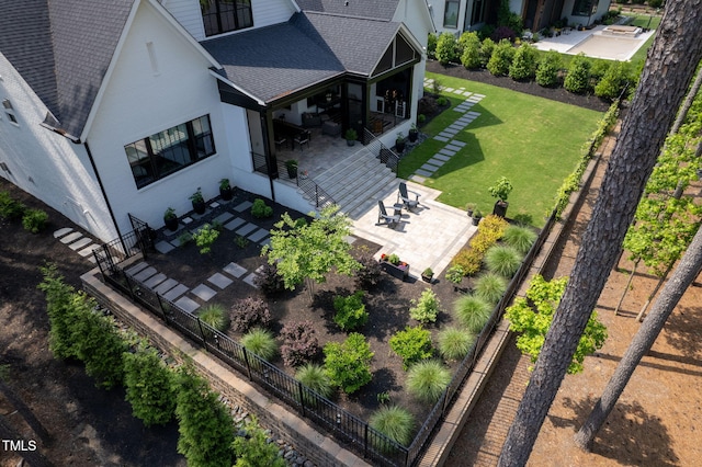 604 Dappled Pine Ave, Durham, NC 27713 - view from above of property