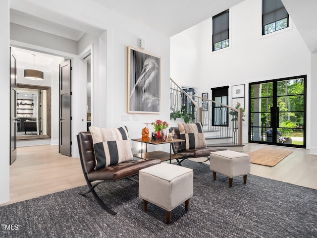 604 Dappled Pine Ave, Durham, NC 27713 - common area with stairs and a towering ceiling