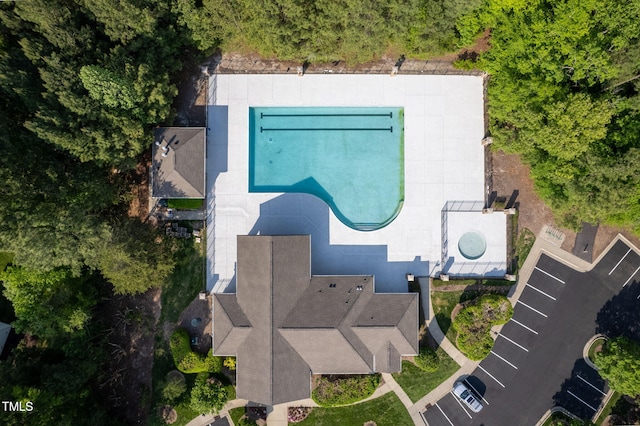 604 Dappled Pine Ave, Durham, NC 27713 - bird's eye view of a pool