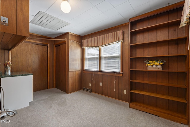 5517 Spring Rd, Raleigh, NC 27603 - additional living space featuring wooden walls and carpet flooring