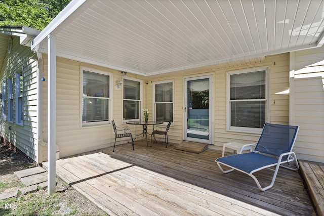 5517 Spring Rd, Raleigh, NC 27603 - deck featuring outdoor dining area