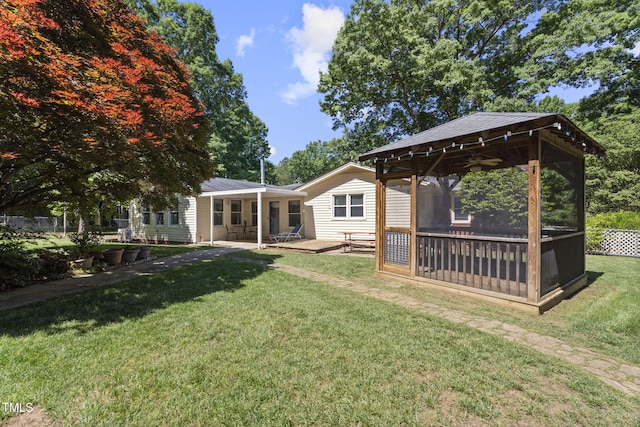 5517 Spring Rd, Raleigh, NC 27603 - view of yard with a gazebo and a patio
