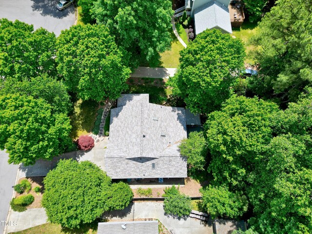 view from above of property