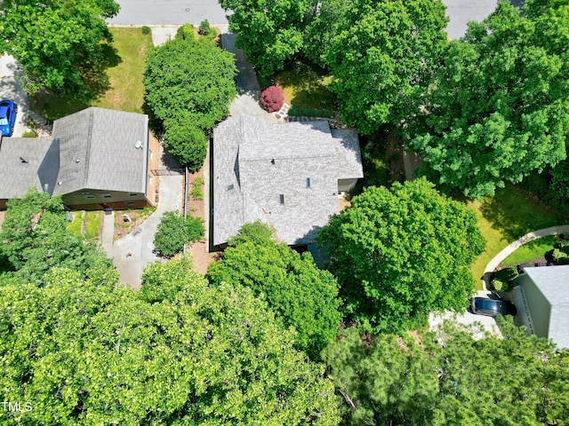 view from above of property