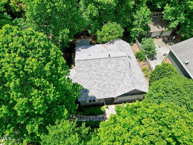view from above of property