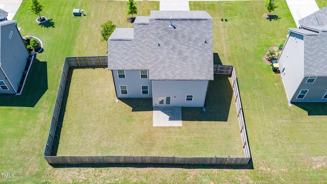 view from above of property