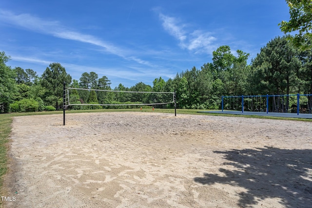 view of property's community with volleyball court