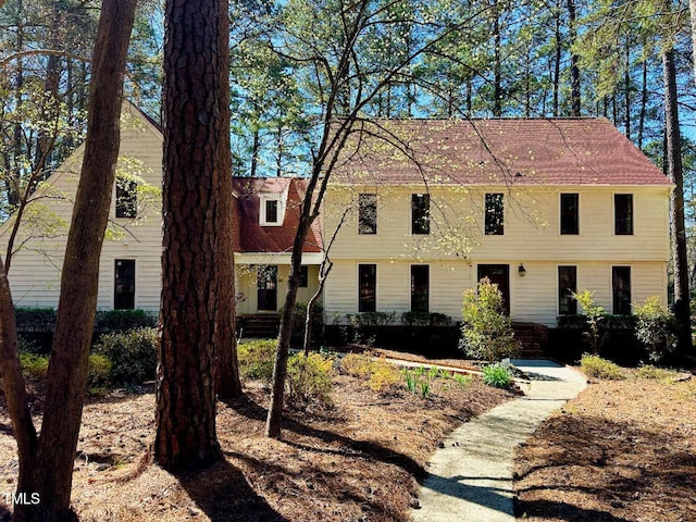 view of colonial inspired home