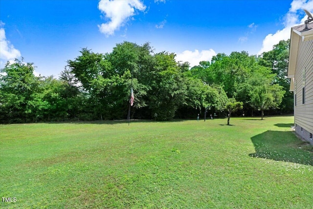 view of green lawn