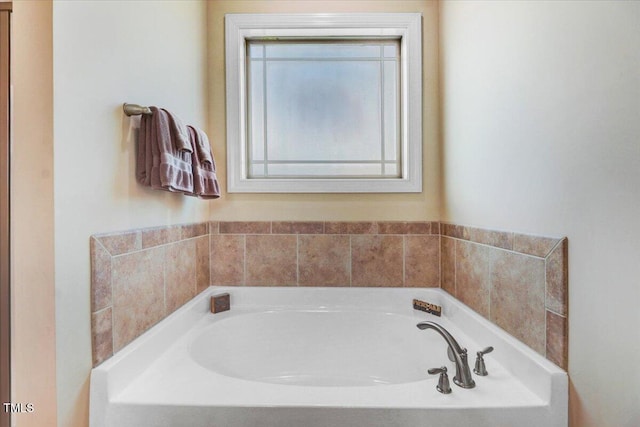 full bath featuring a garden tub