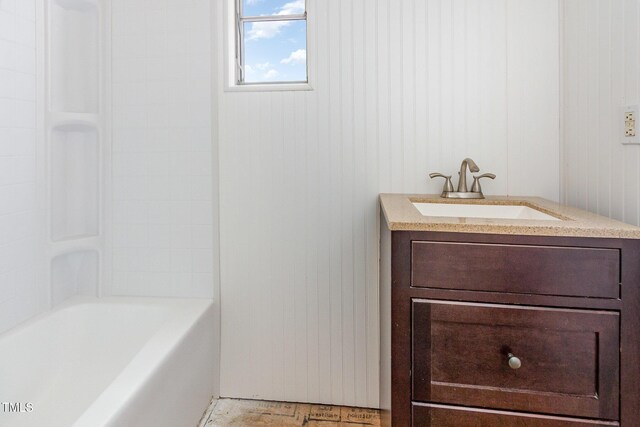 full bathroom featuring vanity