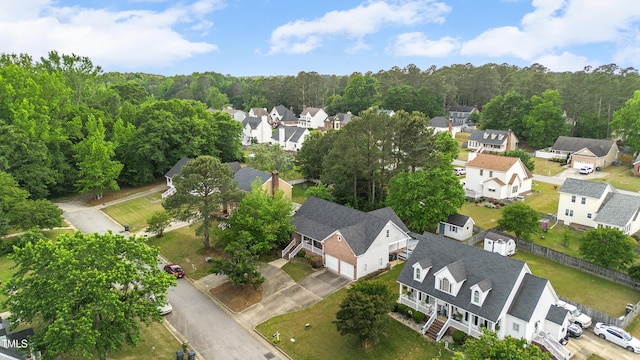 aerial view of residential area