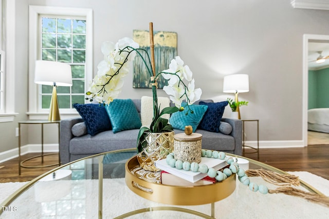 101 Parkbow Ct, Cary, NC 27519 - living area with wood finished floors and healthy amount of natural light